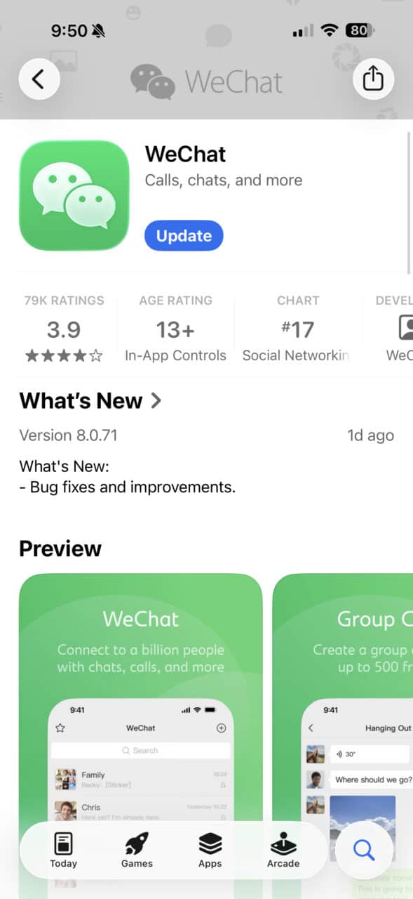 Step 1 — Download Wechat